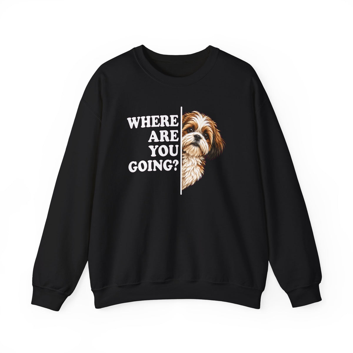Shih Tzu Alert Crewneck Sweatshirt