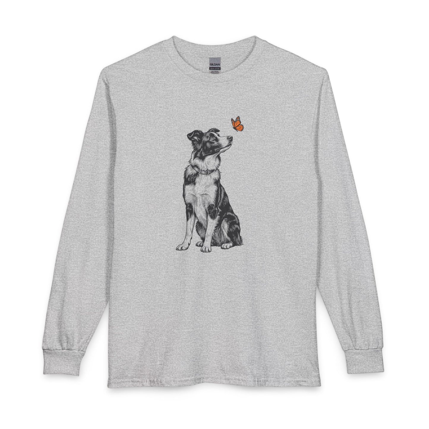 Border Collie Butterfly Long Sleeve