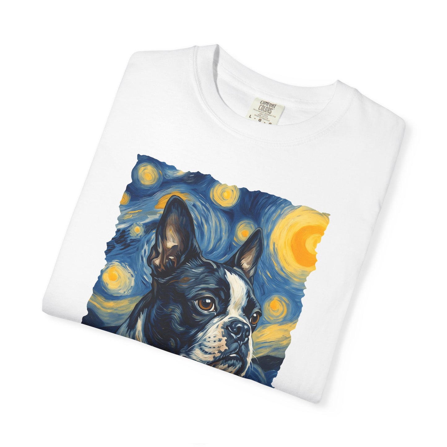 Boston Terrier Van Gogh Premium Tee