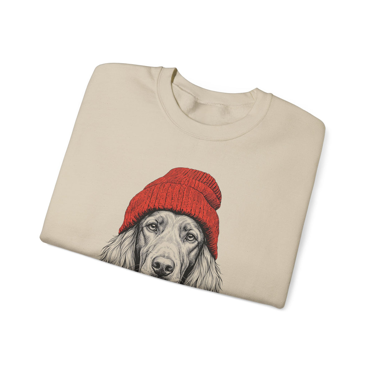 Irish Setter Beanie Crewneck Sweatshirt