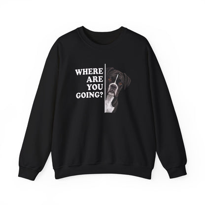 Black Boxer Alert Crewneck Sweatshirt