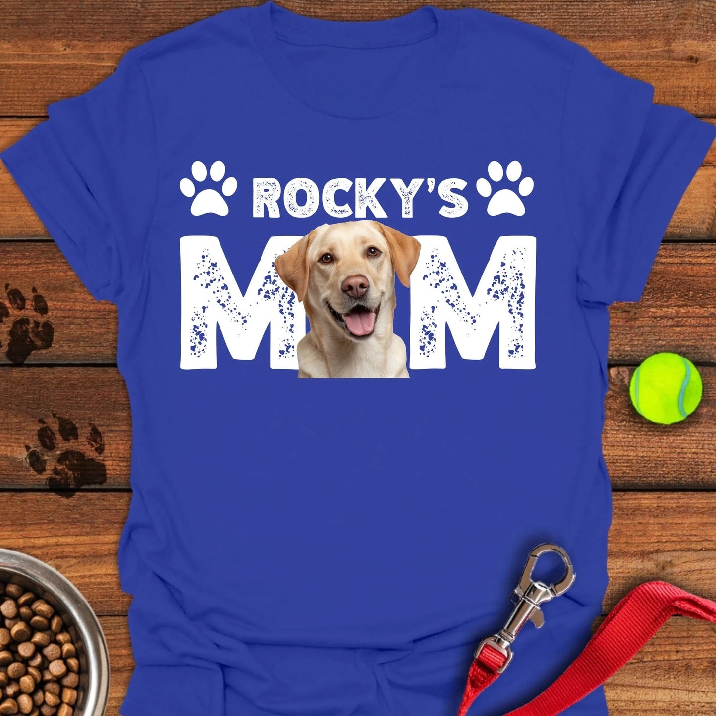 Personalized Lab Mom Unisex Softstyle T-Shirt Royal