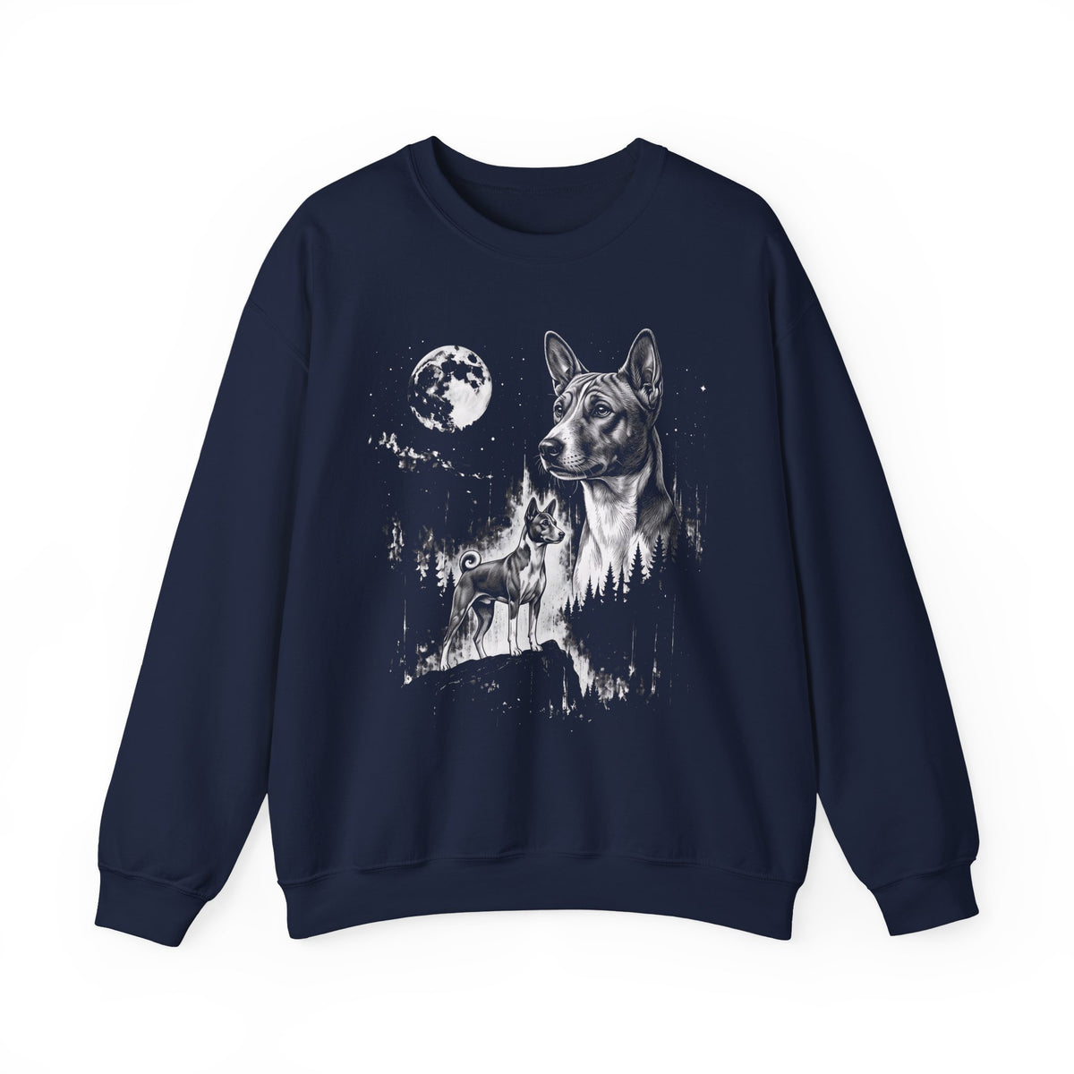 Basenji Moonlight Crewneck Sweatshirt
