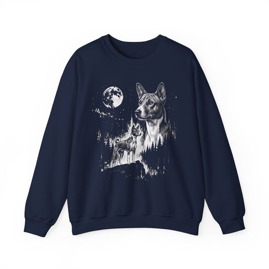 Basenji Moonlight Crewneck Sweatshirt