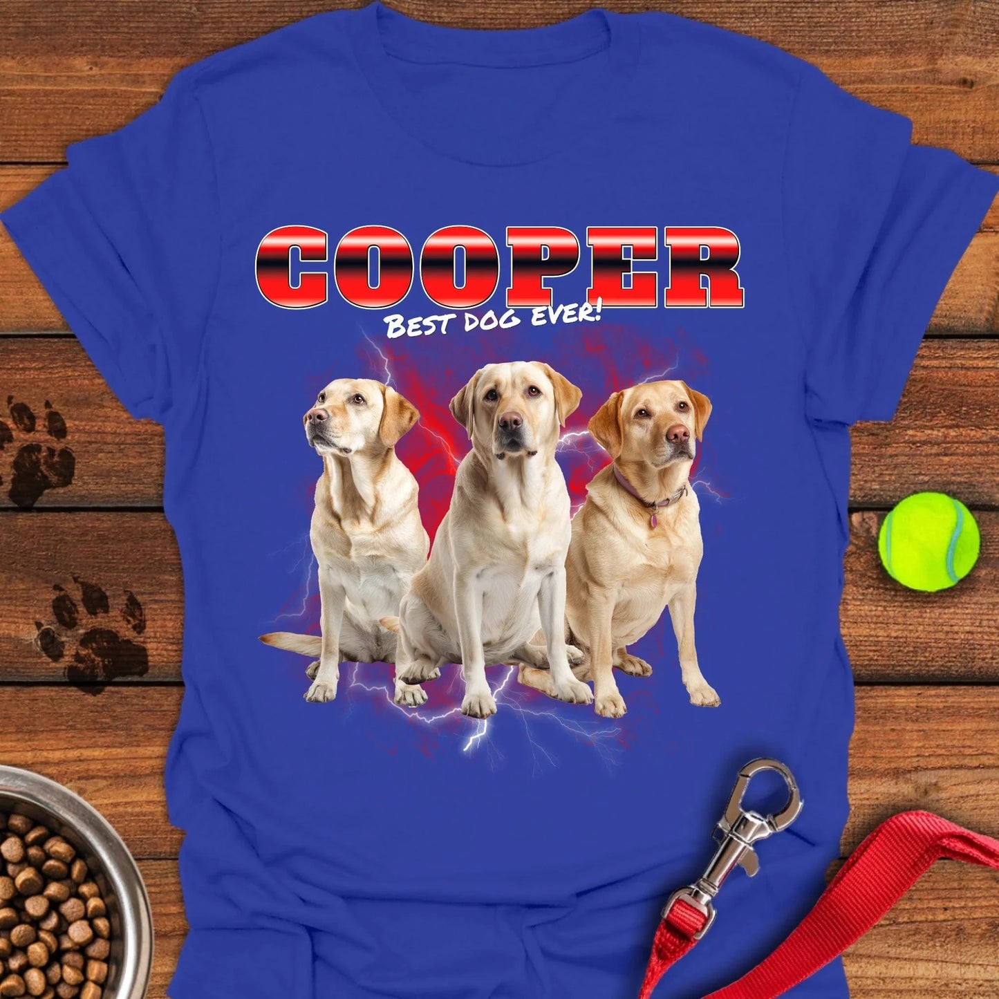 Personalized Bootleg Dog Unisex Softstyle T-Shirt Royal