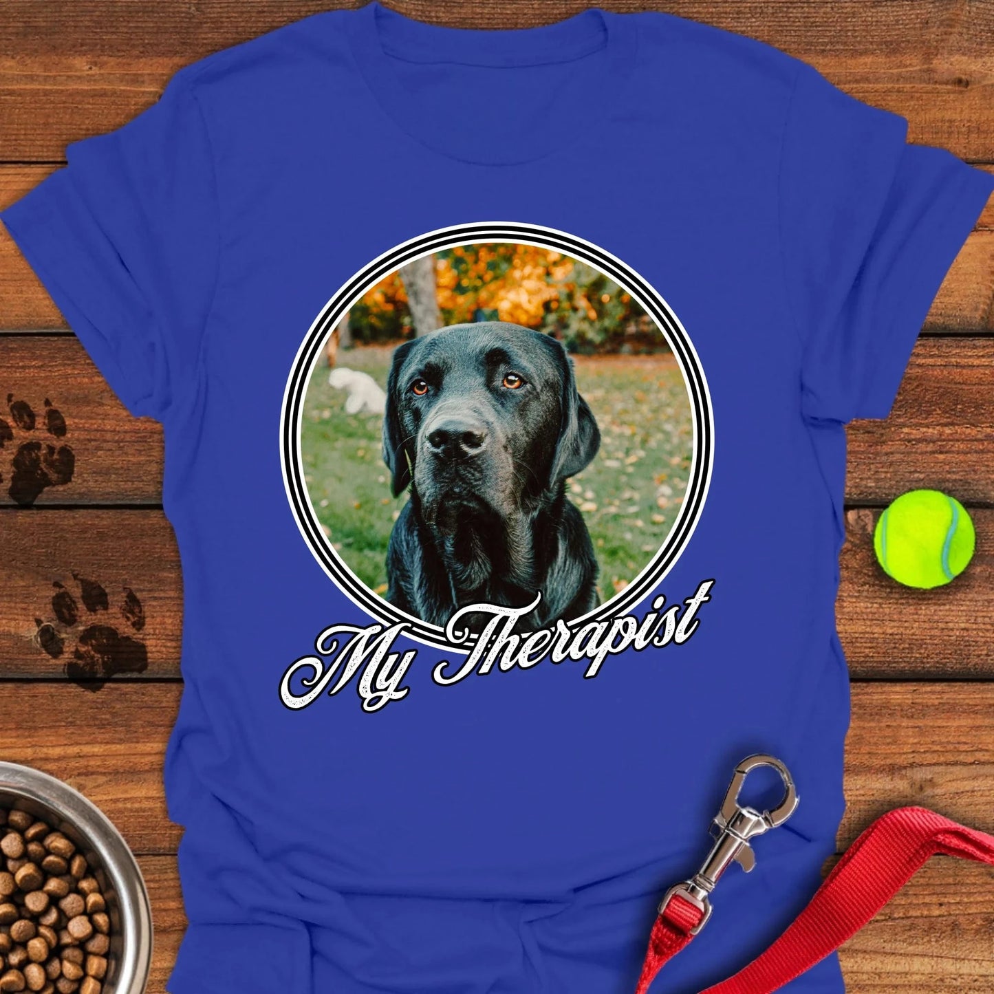 Personalized My Therapist Lab T-Shirt Unisex Softstyle T-Shirt Royal