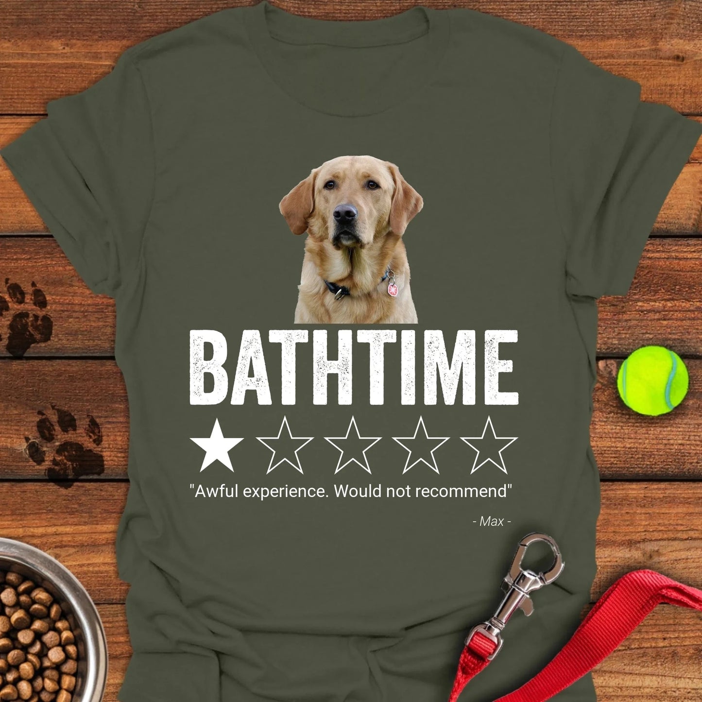 Personalized Bathroom Review Lab T-Shirt Unisex Softstyle T-Shirt Military Green