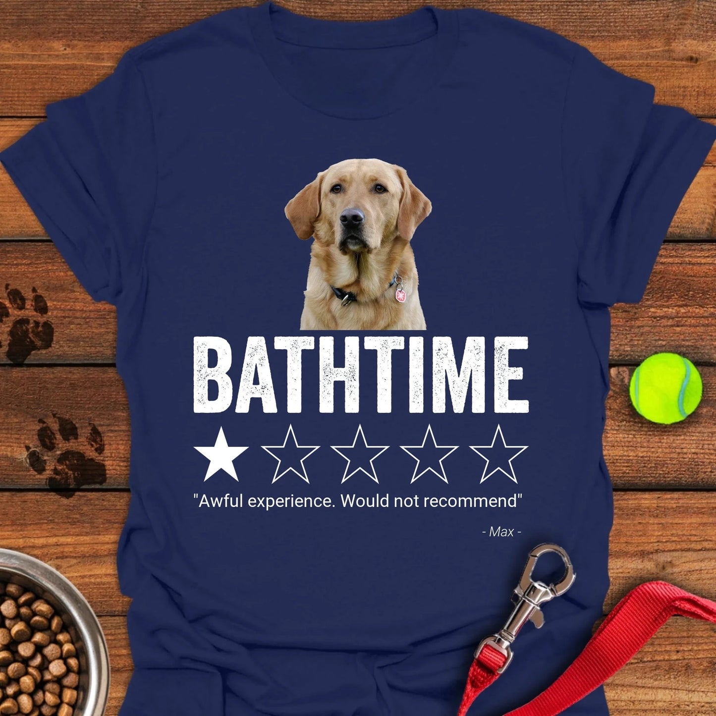 Personalized Bathroom Review Lab T-Shirt Unisex Softstyle T-Shirt Navy