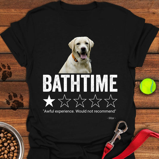 Personalized Bathroom Review Lab T-Shirt Unisex Softstyle T-Shirt Black