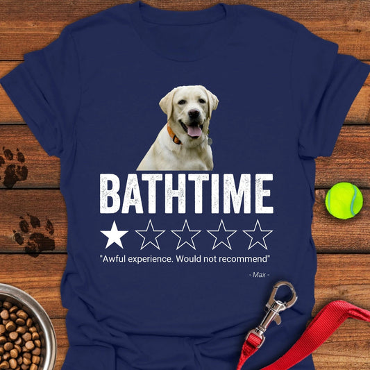 Personalized Bathroom Review Lab Unisex Softstyle T-Shirt Navy