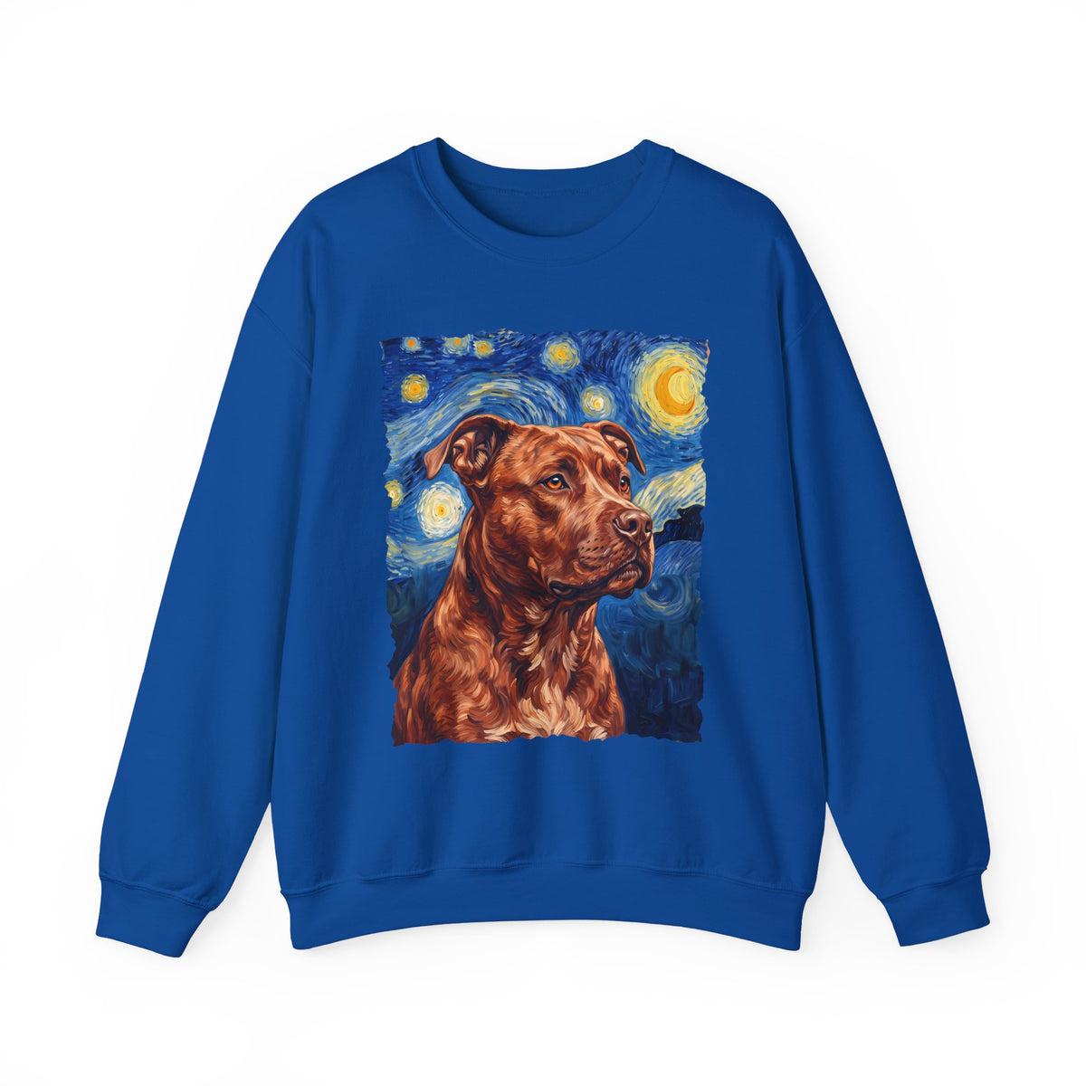 Pitbull Red Nose Van Gogh Crewneck Sweatshirt