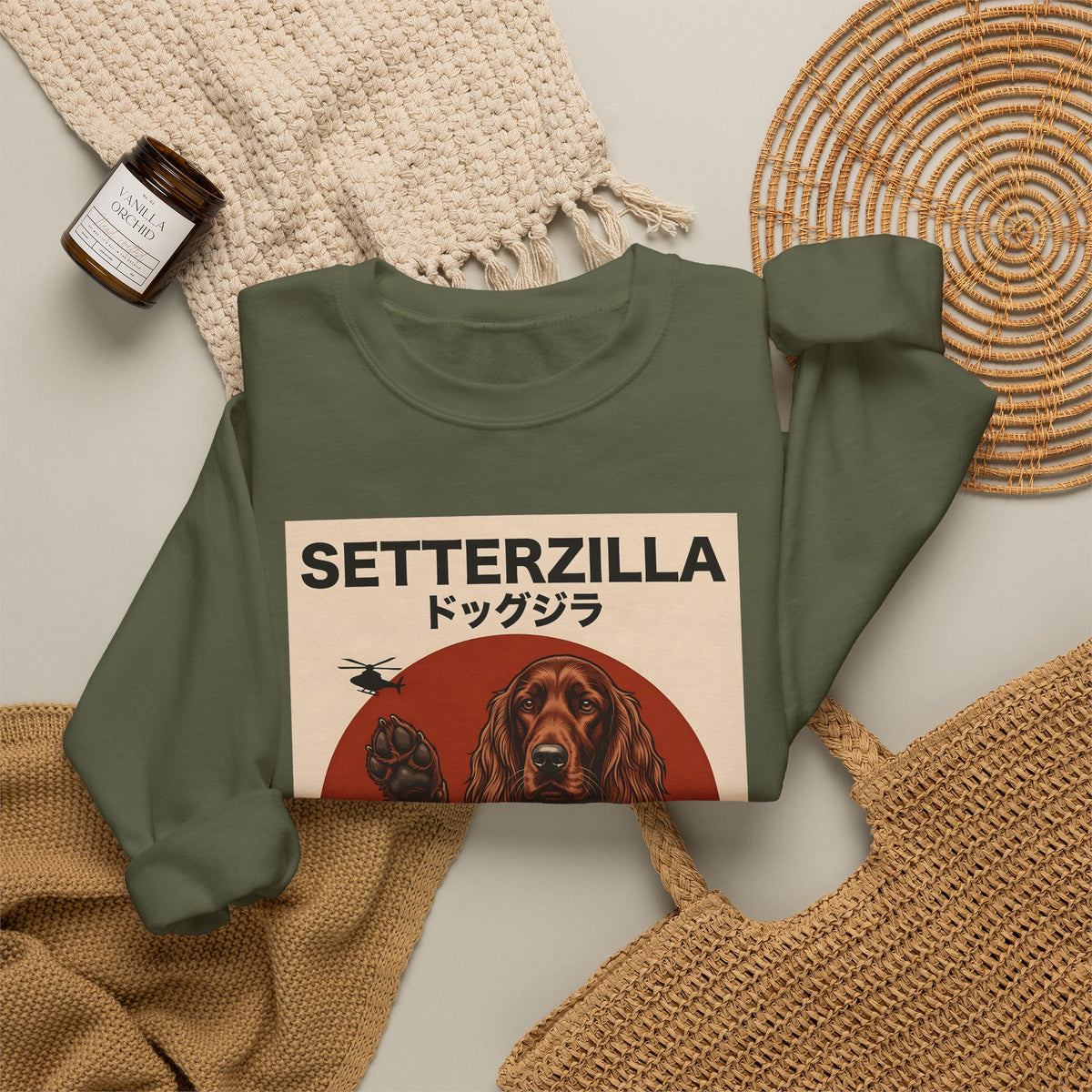 Irish Setter Setterzilla Crewneck Sweatshirt