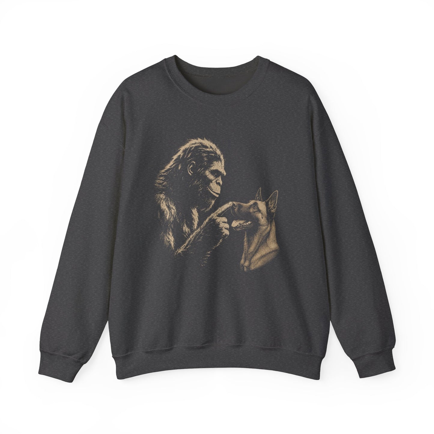 Bigfoot Belgian Malinois Crewneck Sweatshirt