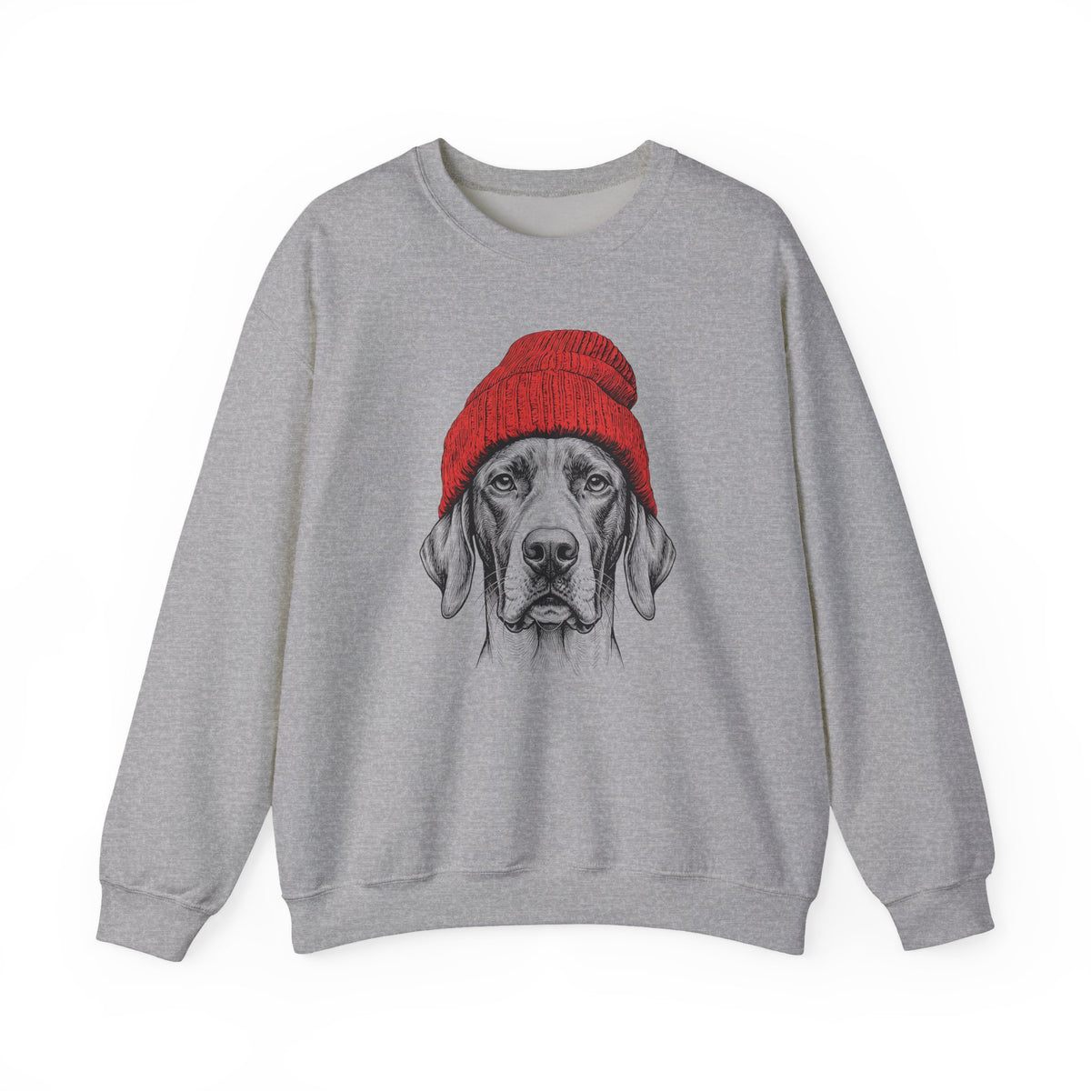 English Pointer Beanie Crewneck Sweatshirt