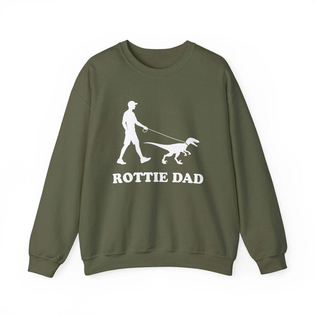 Rottweiler dad Crewneck Sweatshirt