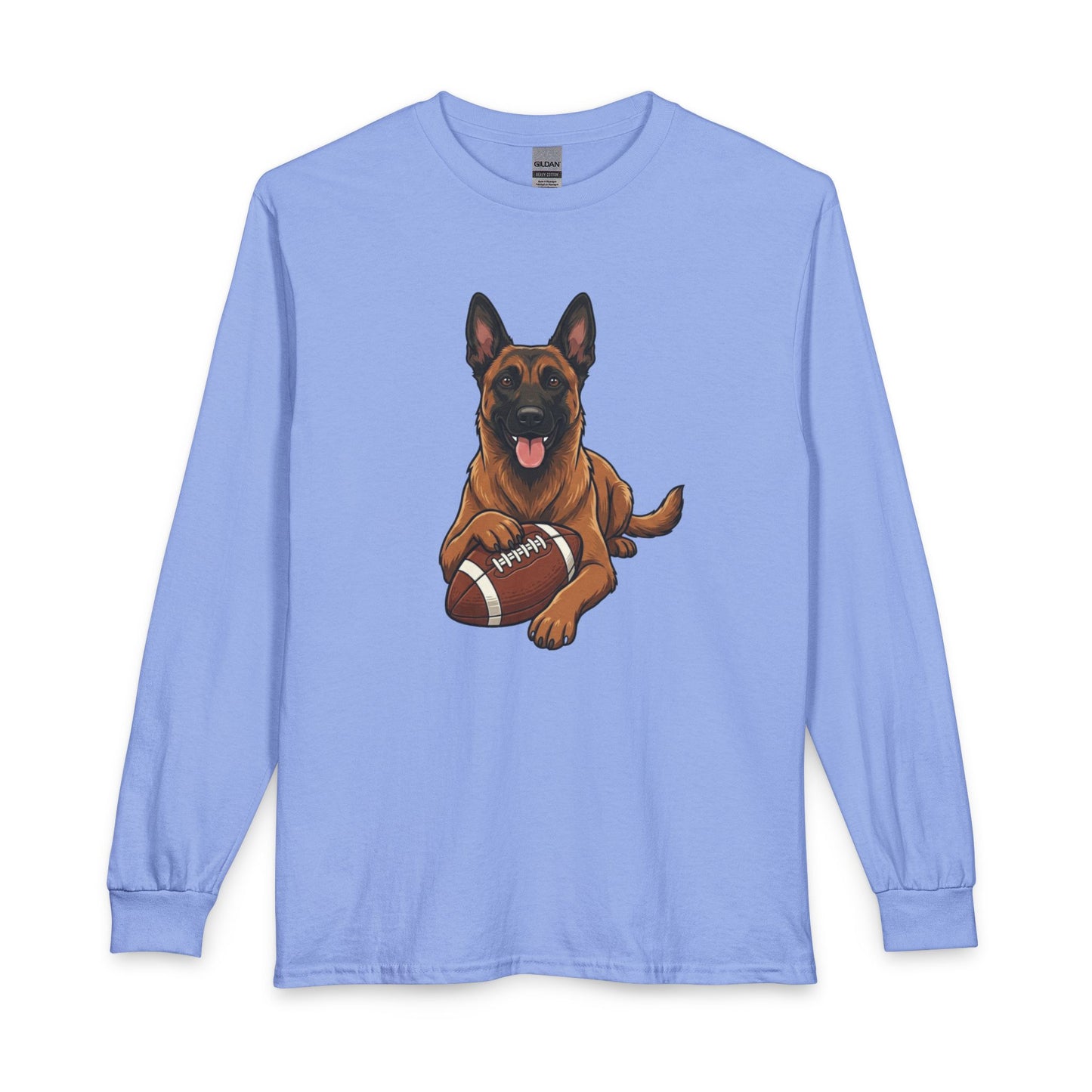 Belgian Malinois Football Long Sleeve
