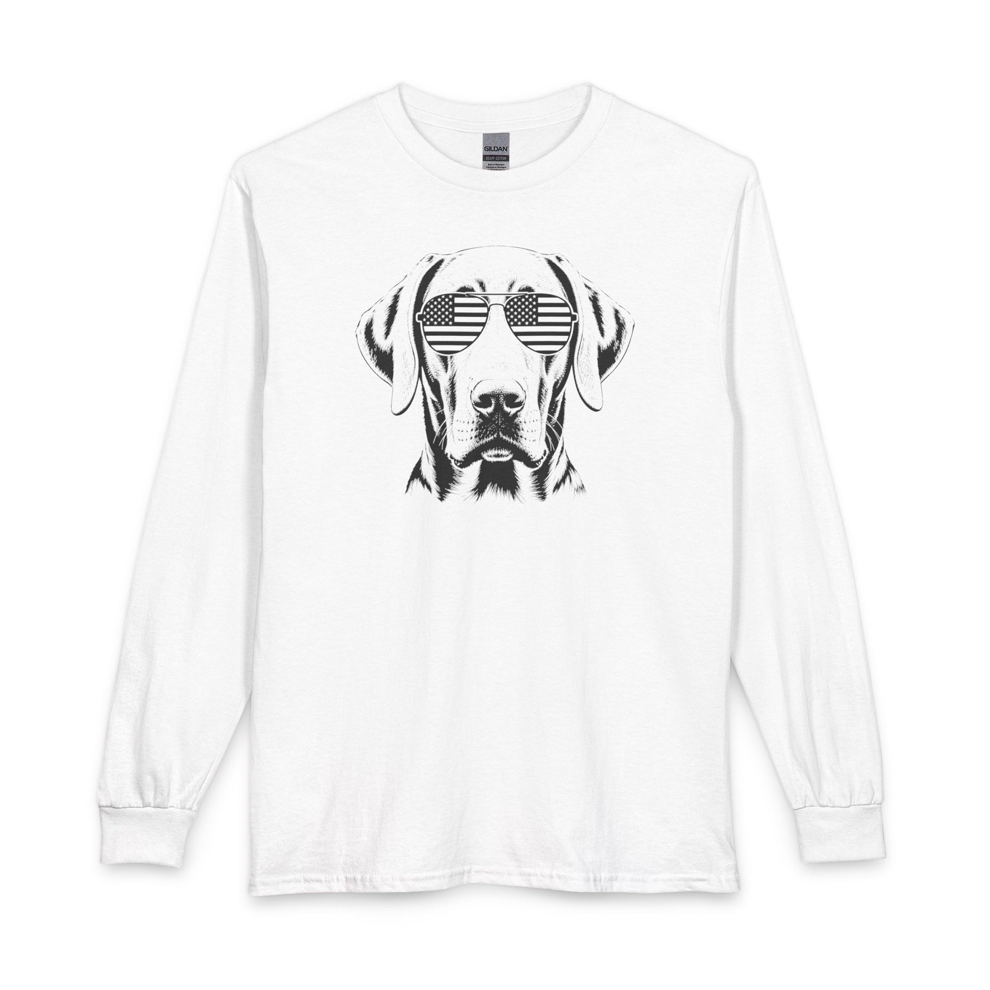 Weimaraner USA Long Sleeve White