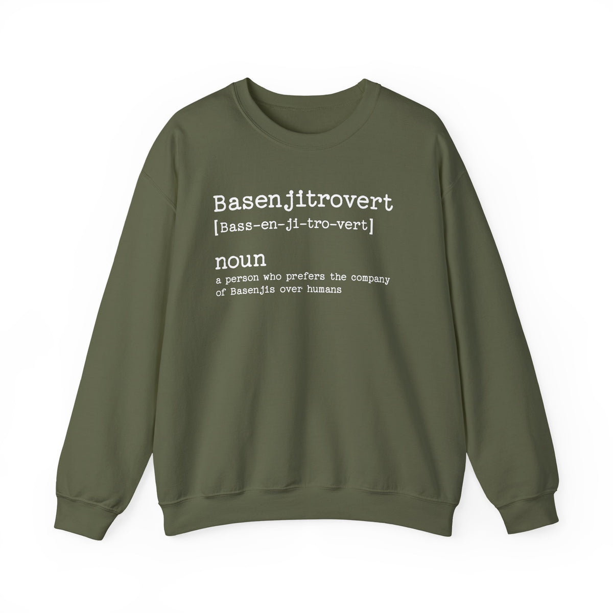 Basenji Basenjitrovert Crewneck Sweatshirt