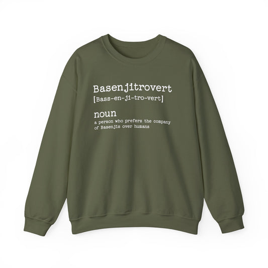 Basenji Basenjitrovert Crewneck Sweatshirt