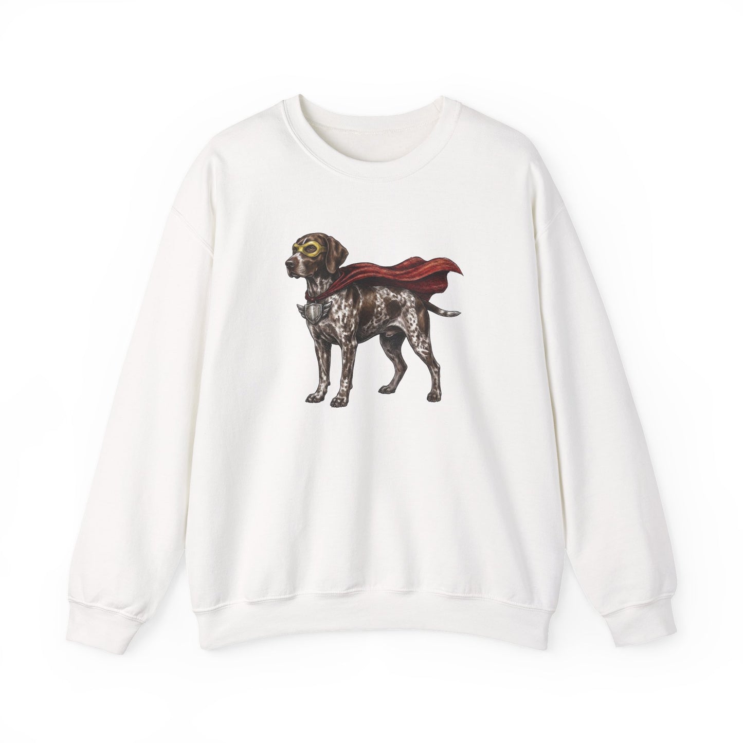 German Shorthaired Pointer Superhero Crewneck Sweatshirt