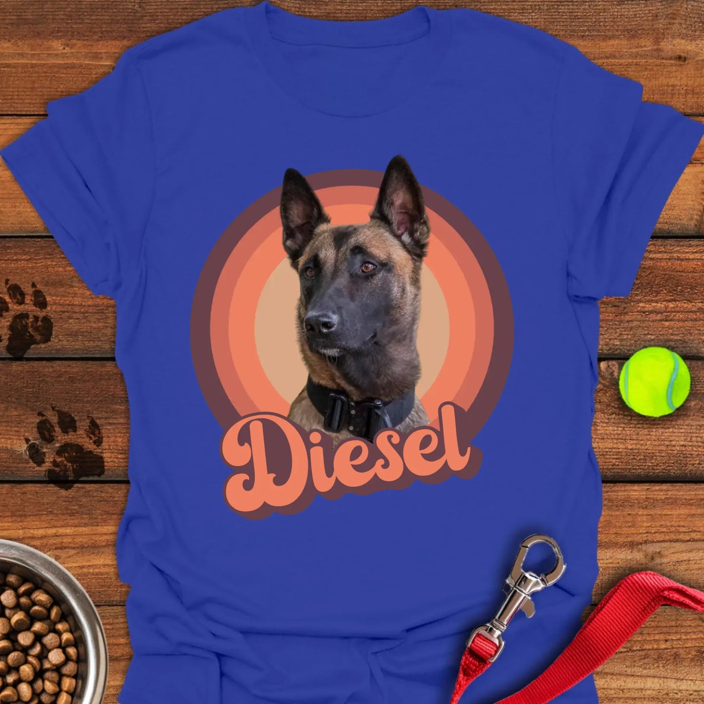 Belgian Malinois Portrait Unisex Softstyle T-Shirt Royal
