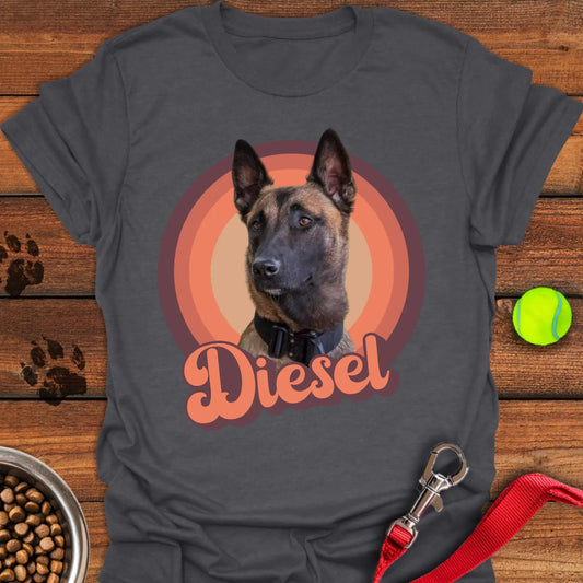 Belgian Malinois Portrait Unisex Softstyle T-Shirt Dark Heather