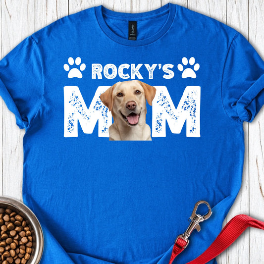 Personalized Lab Mom T-Shirt Unisex Softstyle T-Shirt Royal