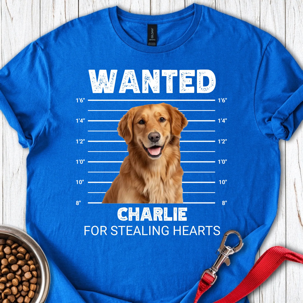 Personalized Mugshot Dog T-Shirt
