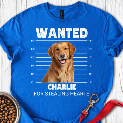 Personalized Mugshot Dog T-Shirt