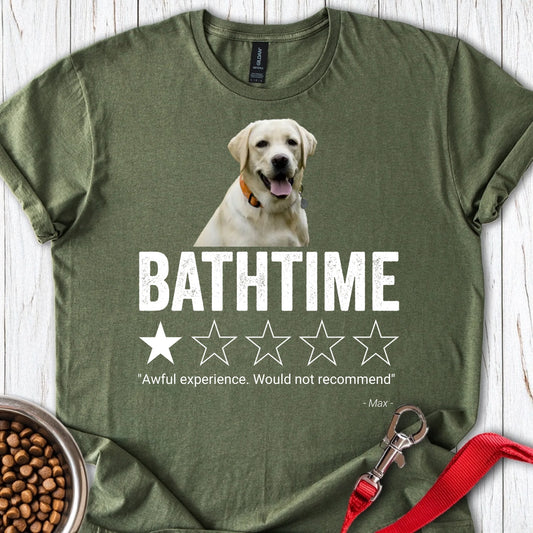 Personalized Bathroom Review Lab T-Shirt Unisex Softstyle T-Shirt Military Green