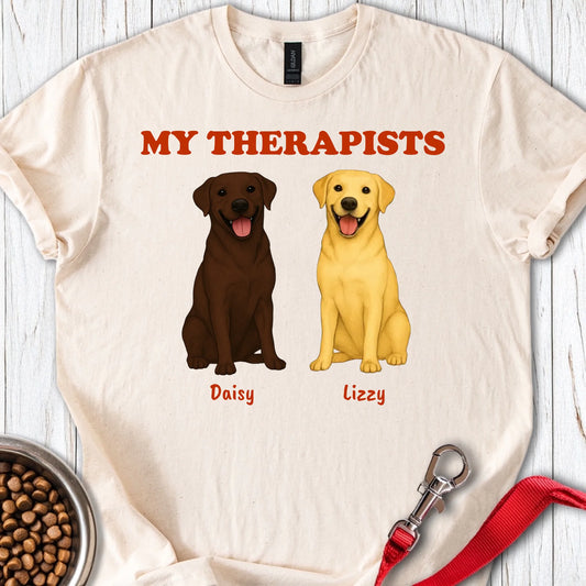 Personalized Therapist Labrador T-Shirt