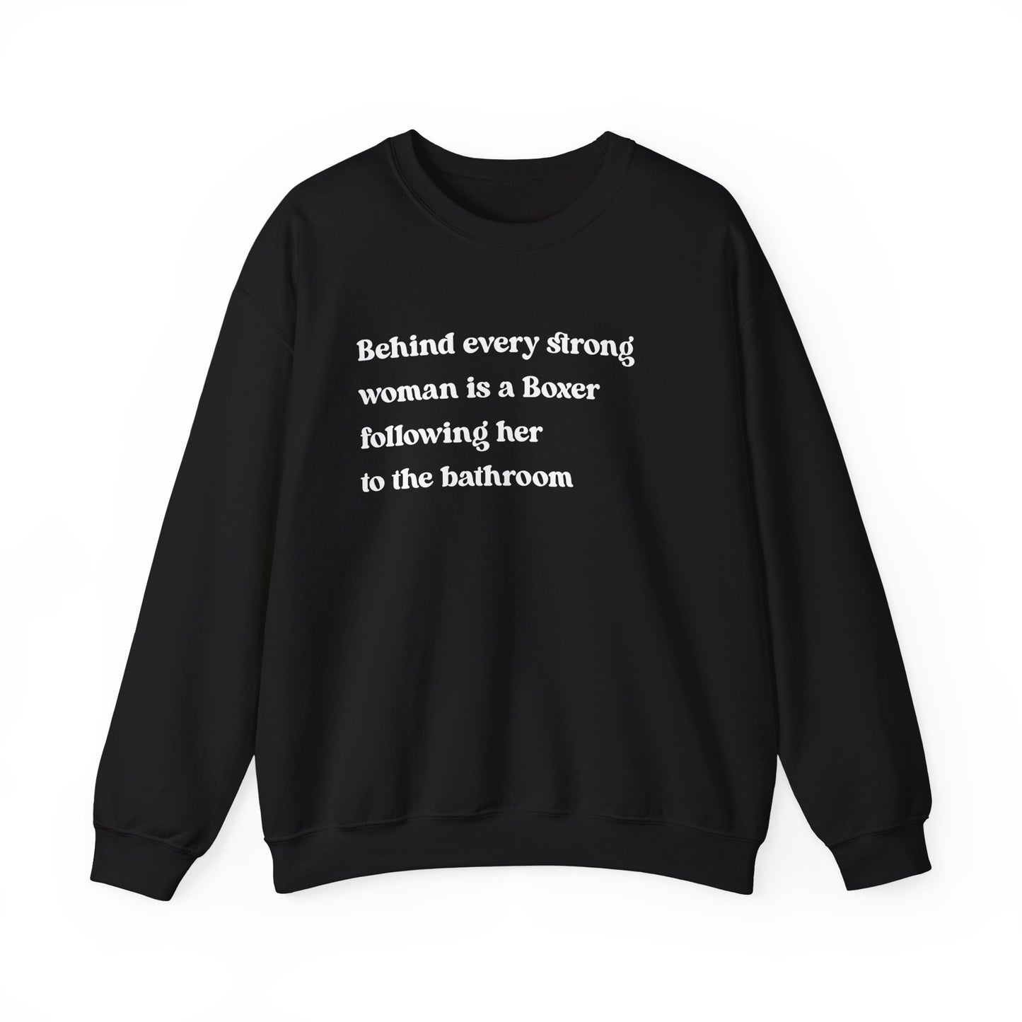 Boxer Strong Woman Crewneck Sweatshirt