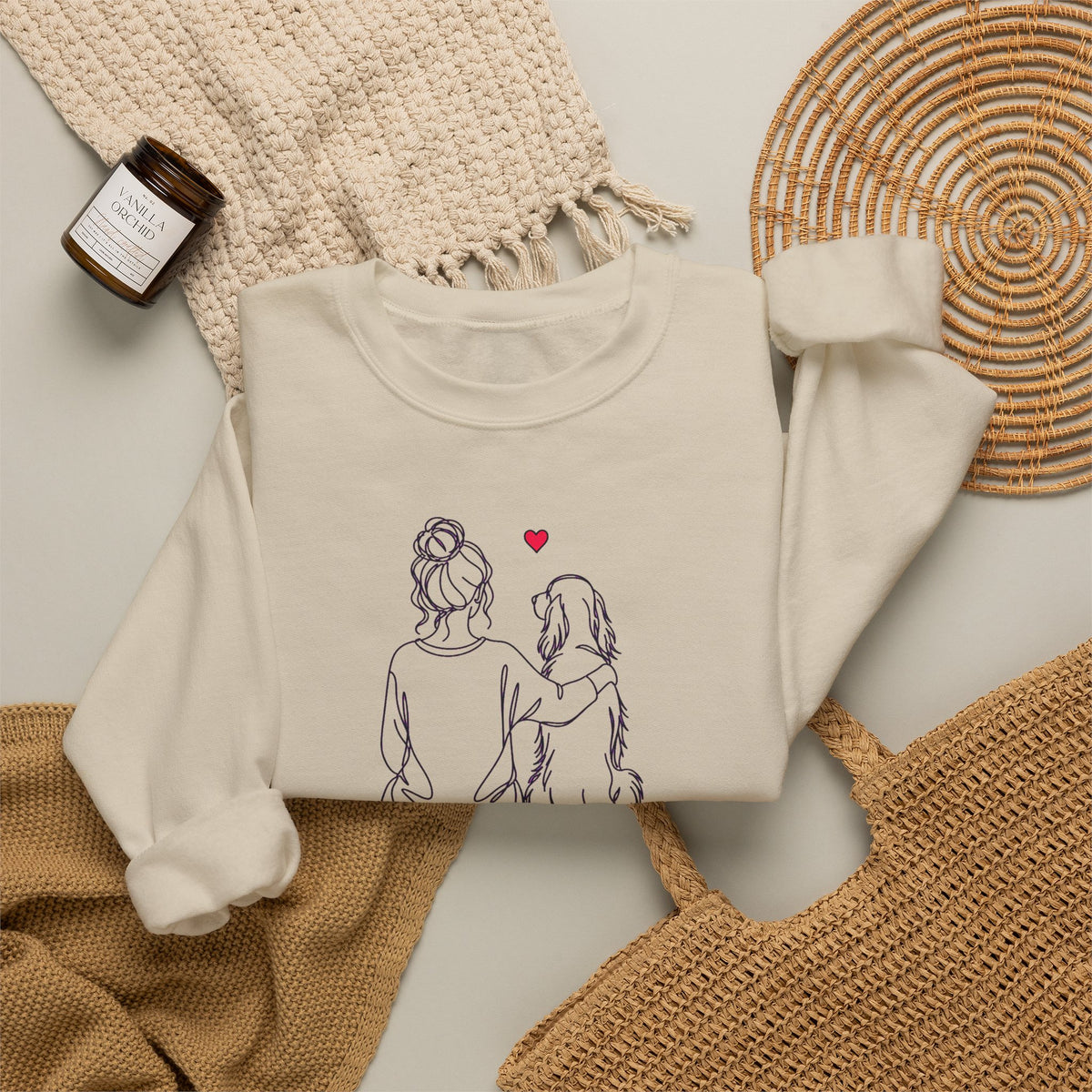 Irish Setter Hug Crewneck Sweatshirt