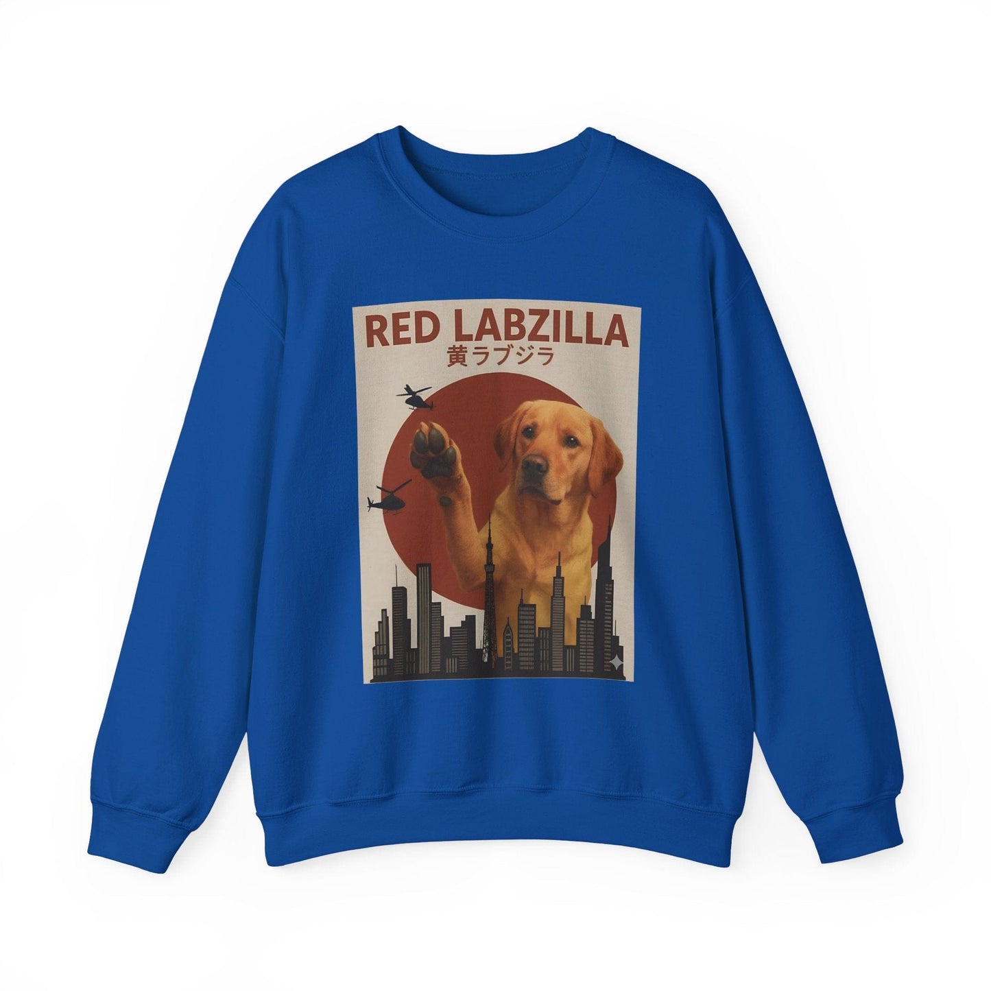 Red Labzilla Crewneck Sweatshirt Royal