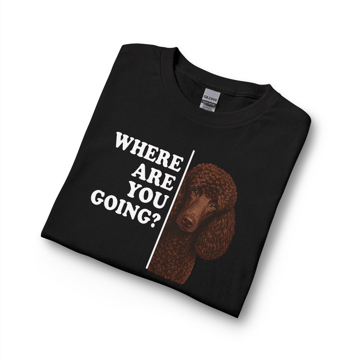 Standard Poodle Where Are You Going Chocolate Long Sleeve