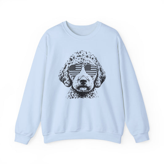 Lagotto USA Crewneck Sweatshirt Light Blue