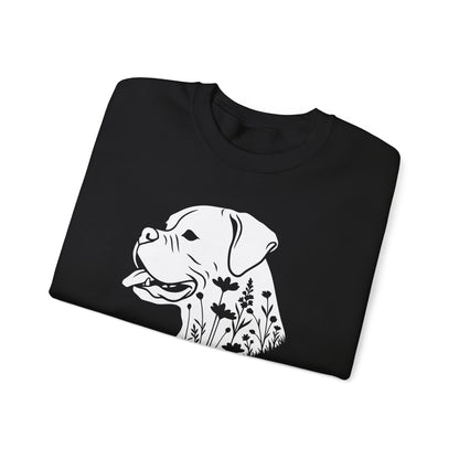 Boxer Flowers Crewneck Sweatshirt