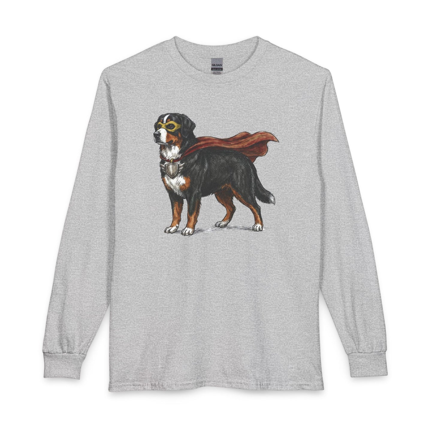 Bernese Mountain Dog Superhero Long Sleeve