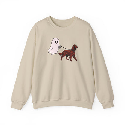 Irish Setter Ghost Walk Crewneck Sweatshirt