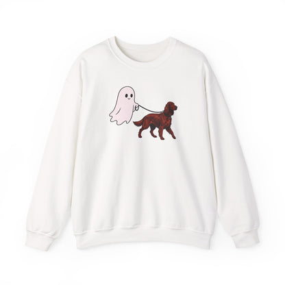 Irish Setter Ghost Walk Crewneck Sweatshirt