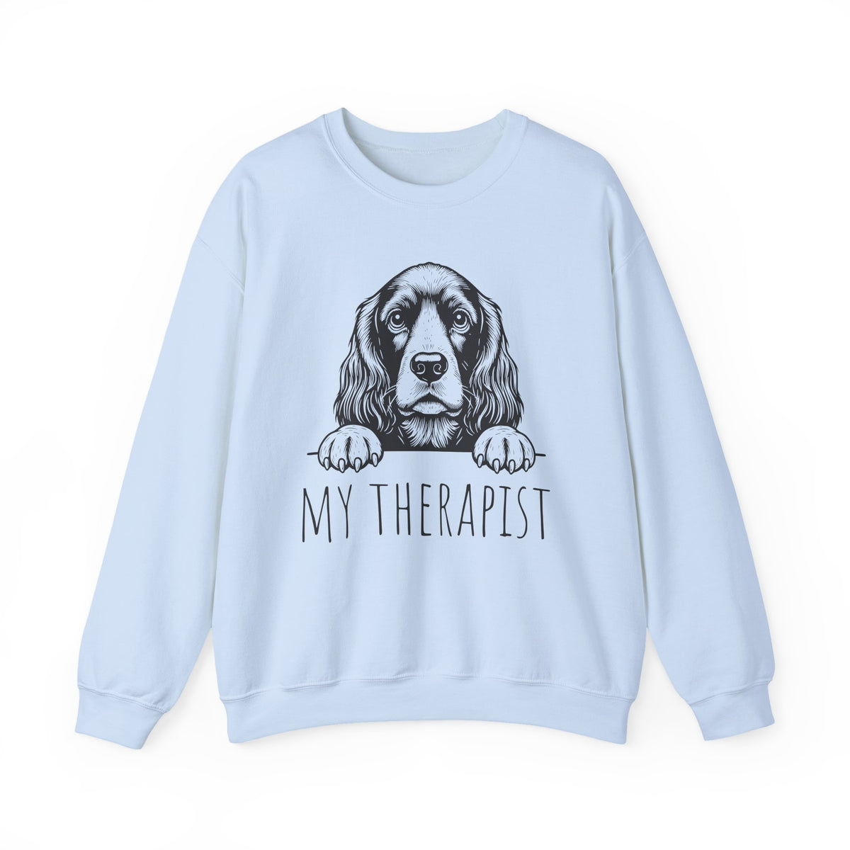 Cocker Spaniel My Therapist Crewneck Sweatshirt
