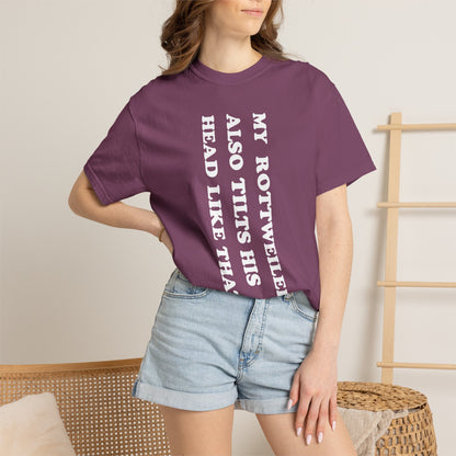 Rottweiler Tilts His Head Premium Tee