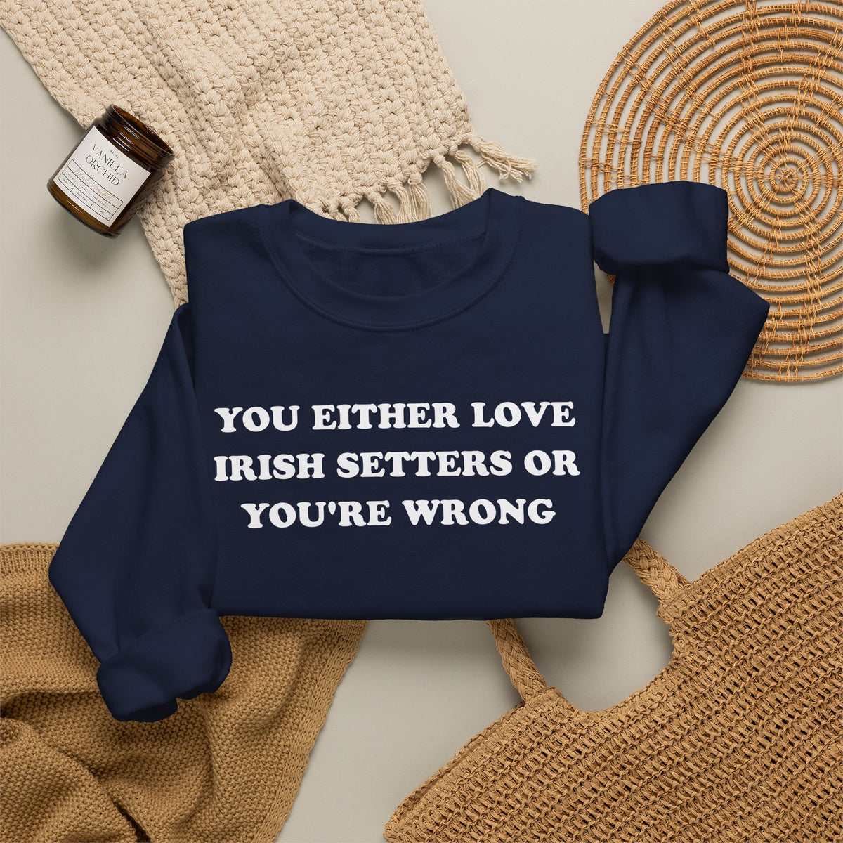 Love Irish Setter Crewneck Sweatshirt
