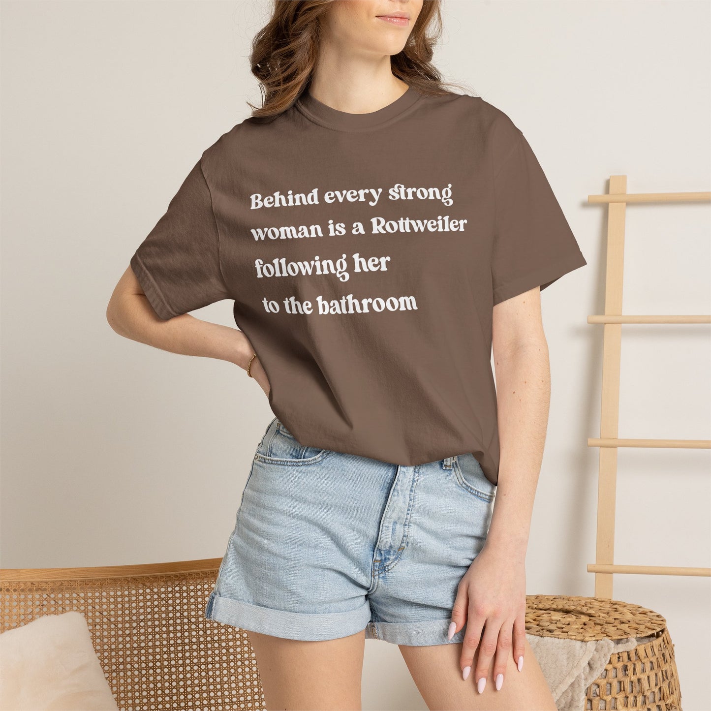 Rottweiler Strong Woman Premium Tee