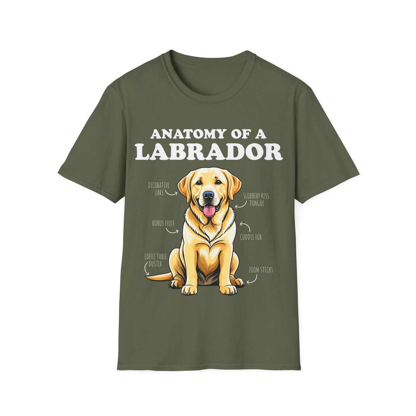 Anatomy Of A Yellow Labrador Tee