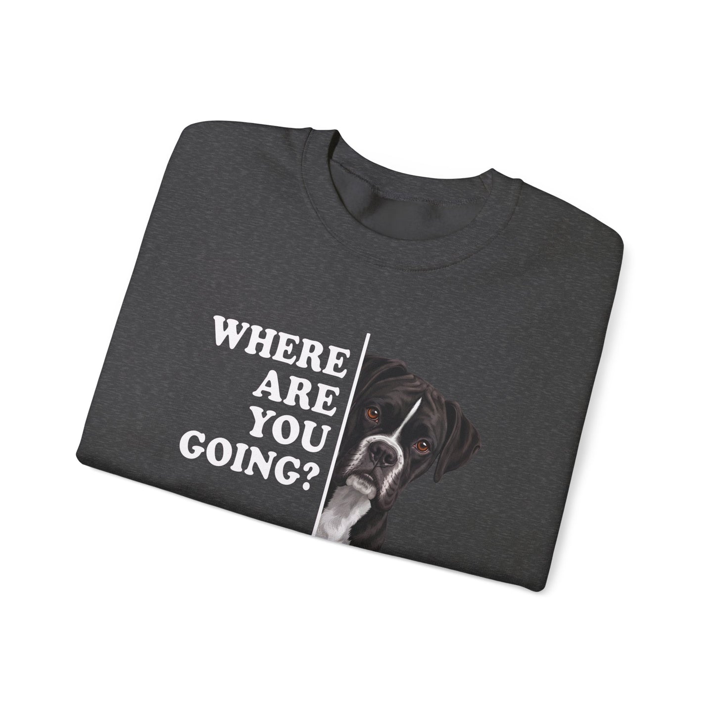 Black Boxer Alert Crewneck Sweatshirt
