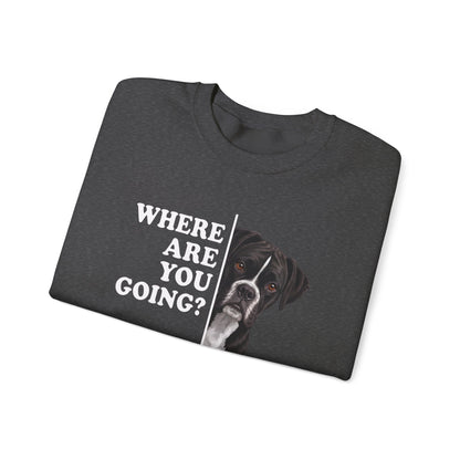 Black Boxer Alert Crewneck Sweatshirt
