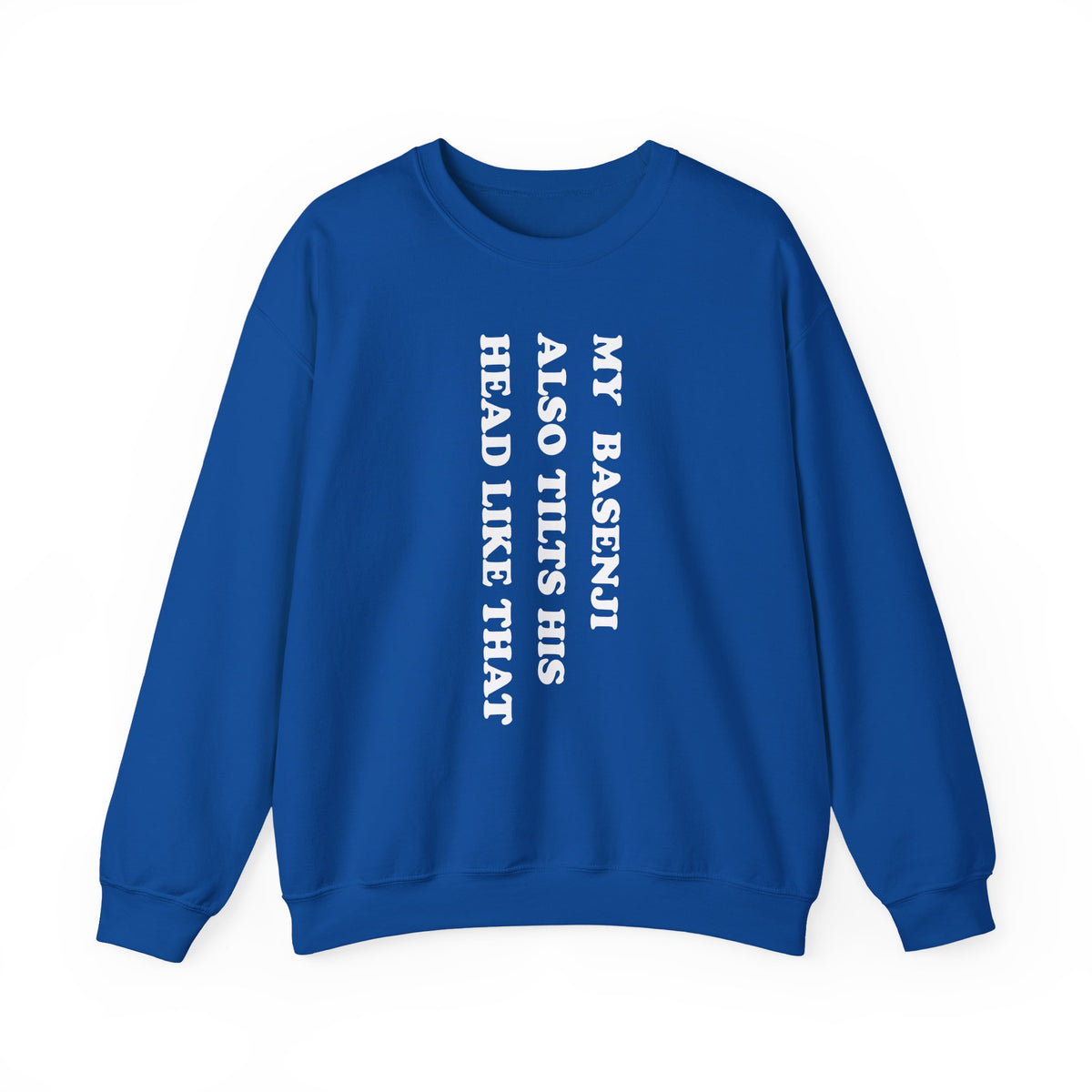 Basenji Tilts His Head Crewneck Sweatshirt