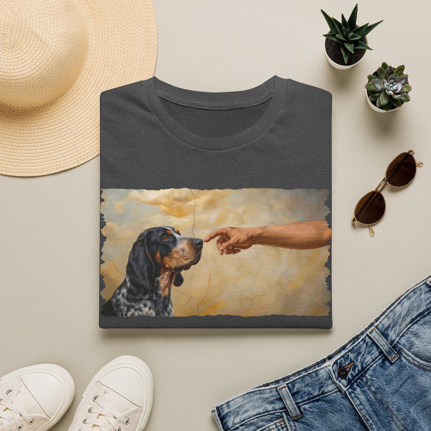 God Creates Bluetick Coonhound