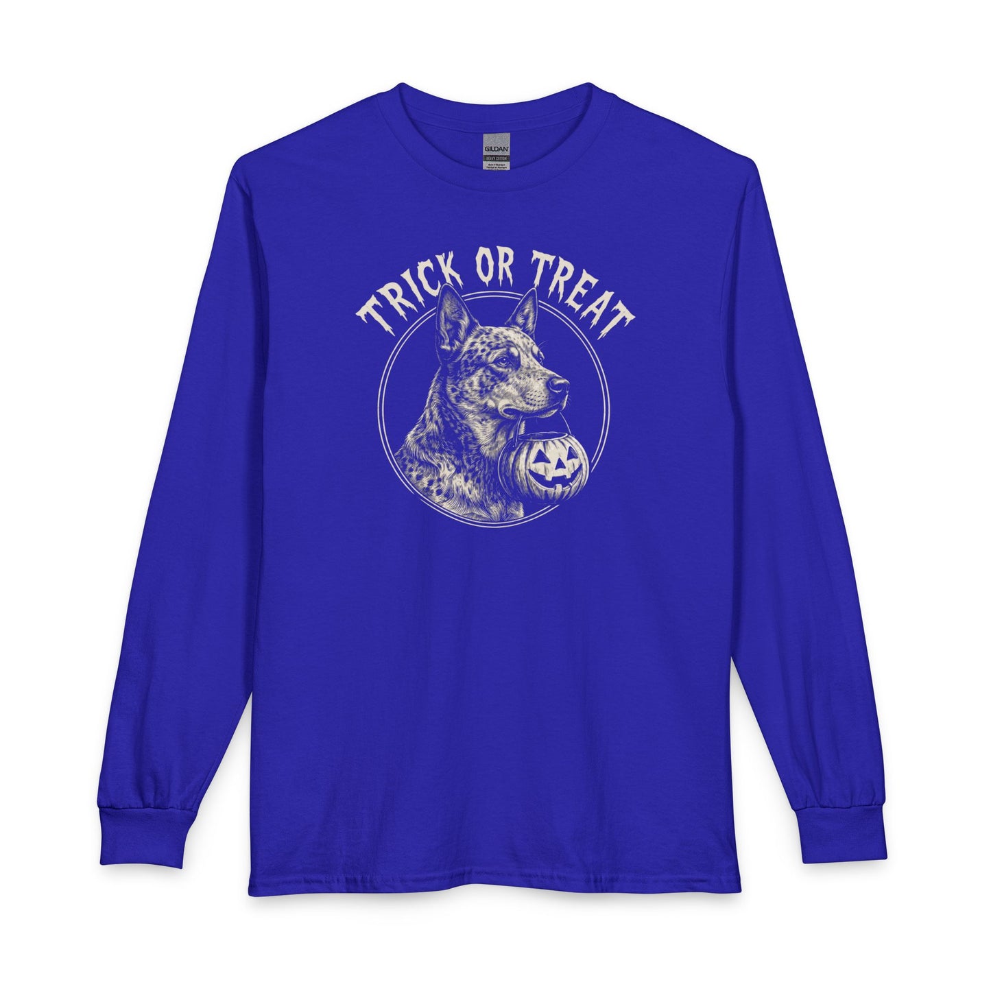 Blue Heeler Trick or Treat Halloween Long Sleeve
